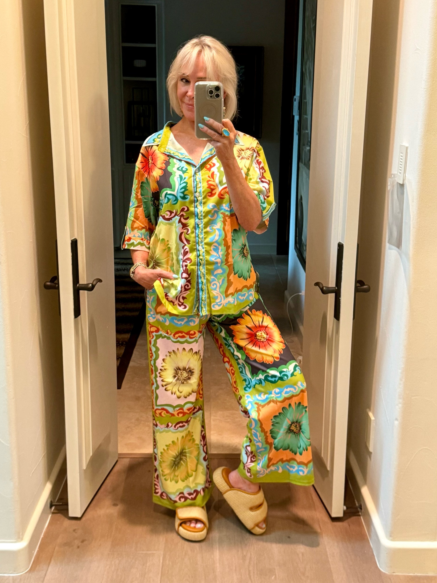 Printed 2 Piece Outfits Button Down Top and Loose Pant Resortwear and/or Sleepwear Sets under $40 
Over 40 style 


#LTKOver40 #LTKFindsUnder50 #LTKStyleTip