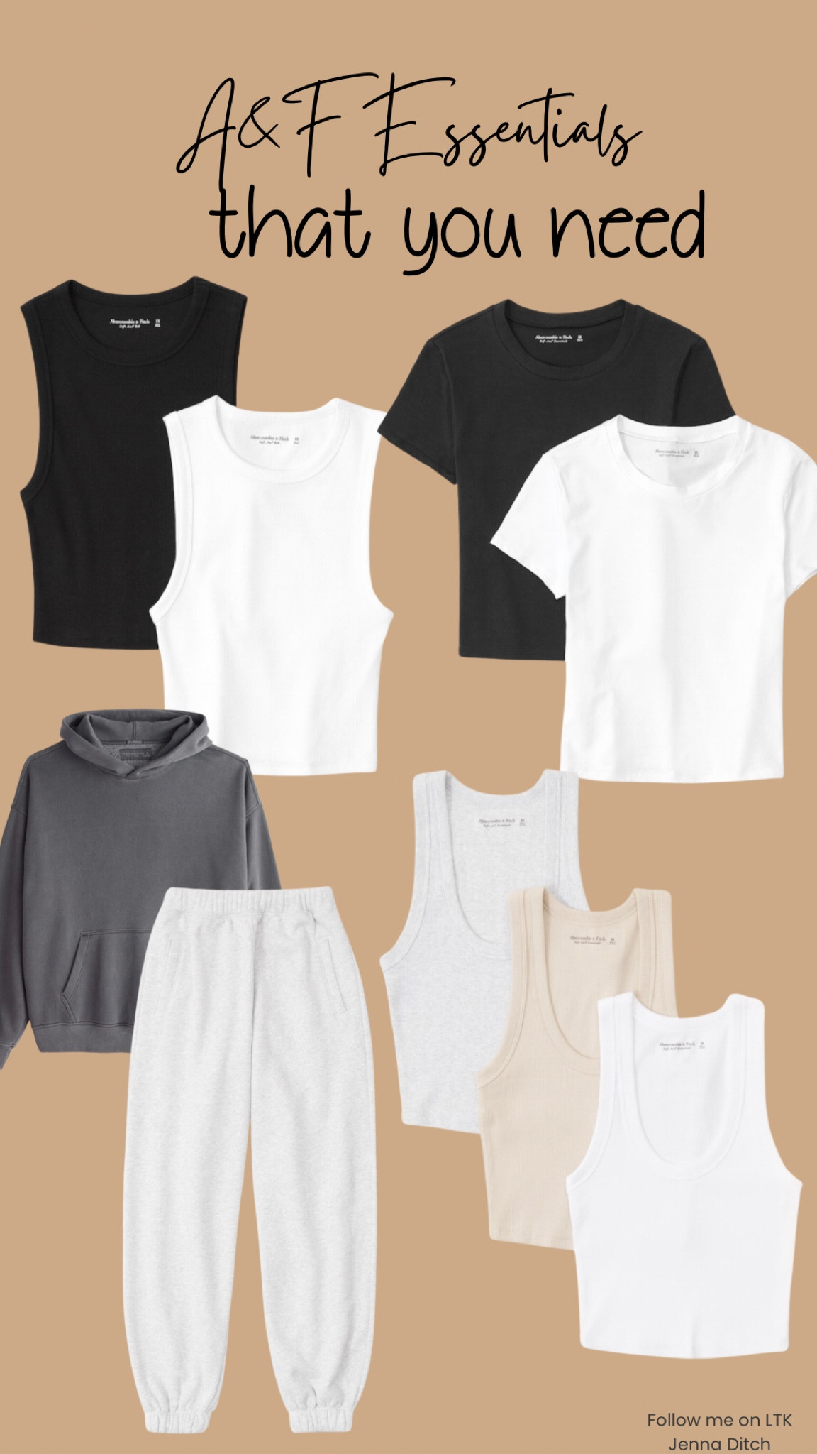 Get 20% off only through LTK!! These are all my favorites, and I seriously can’t live without them now🥹 #a&f #abercombiemusthaves #tanks #essentials #tees #comfyclothes #fallmusthaves 

#LTKSale #LTKstyletip #LTKfindsunder50