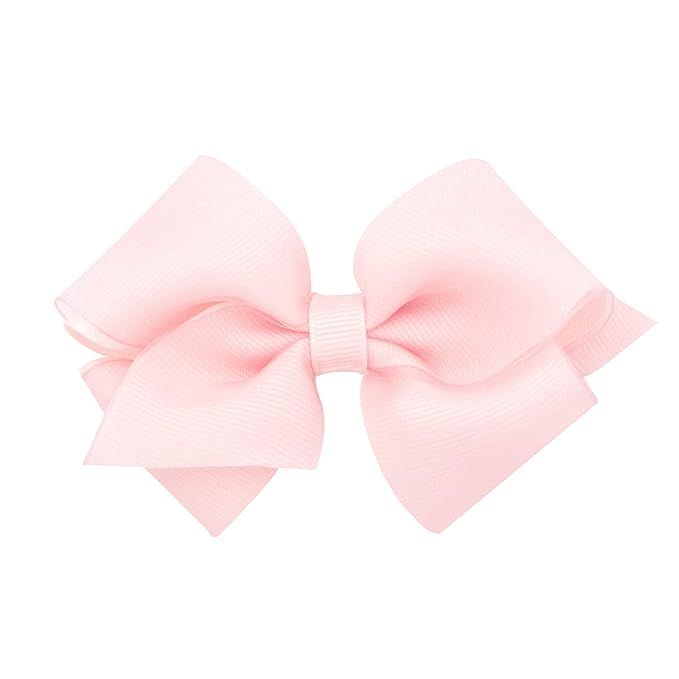 Wee Ones Girls' Grosgrain Hair Bows with Organza Overlay on a WeeStay Clip, Extra Small, Light Pi... | Amazon (US)