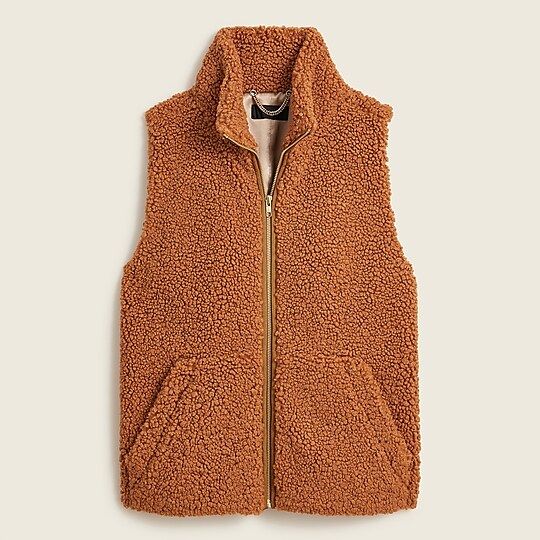 Teddy sherpa vest | J.Crew US