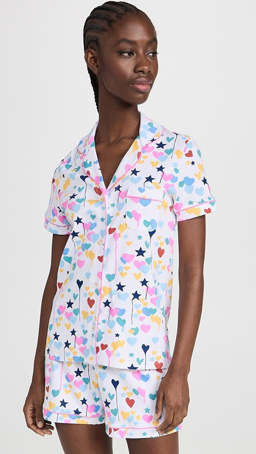 Roller Rabbit X Kerri Rosenthal Starry Starry Love Polo Pajama Set | SHOPBOP | Shopbop