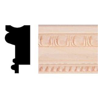 HOUSE OF FARA 3/4 in. x 1-1/2 in. x 8 ft. Basswood Chair Rail/Wainscot Cap/Picture Frame Moulding... | The Home Depot