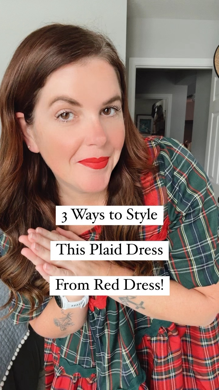 Taking this plaid dress, from Red Dress, and styling it three different ways for the holidays! This dress runs TTS, it does come in an all red plaid option and it is so perfect for any holiday even you have! 

#LTKstyletip #LTKparties #LTKHoliday