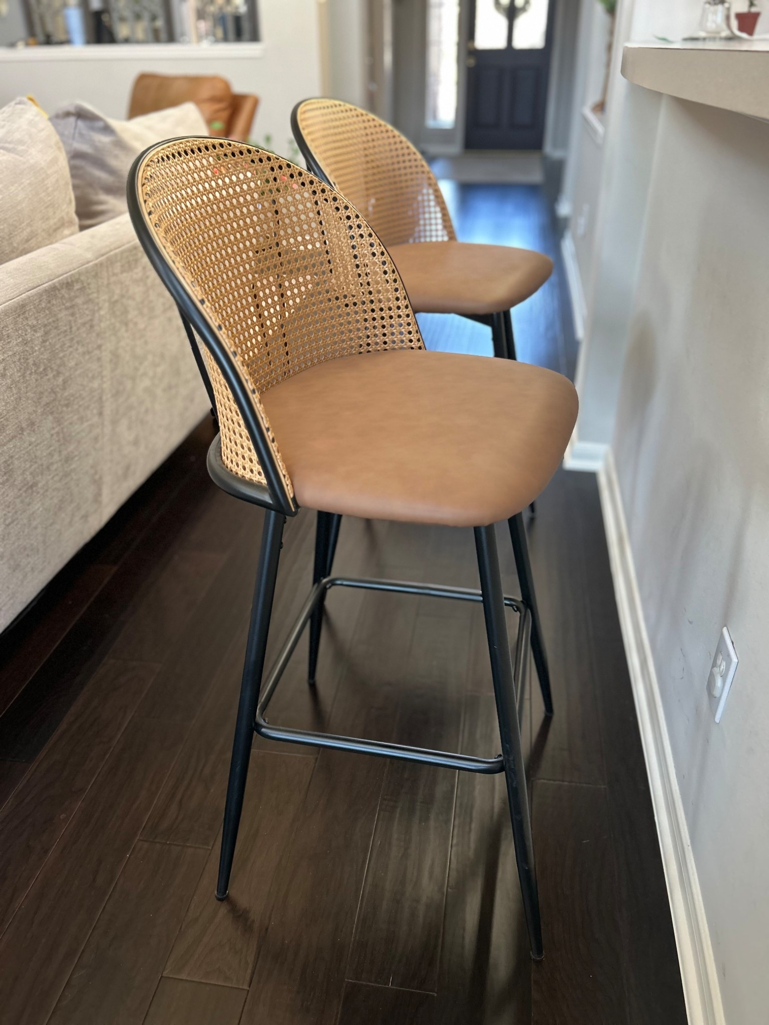 These barstools were a game changer!  Easy to assemble and fantastic quality.  I didn’t know barstools could steal my heart, but here we are. #homedecor

#LTKHome