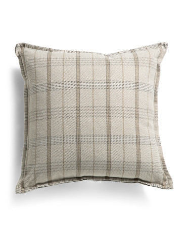 Handharken Plaid Pillow, Polyester | TJ Maxx