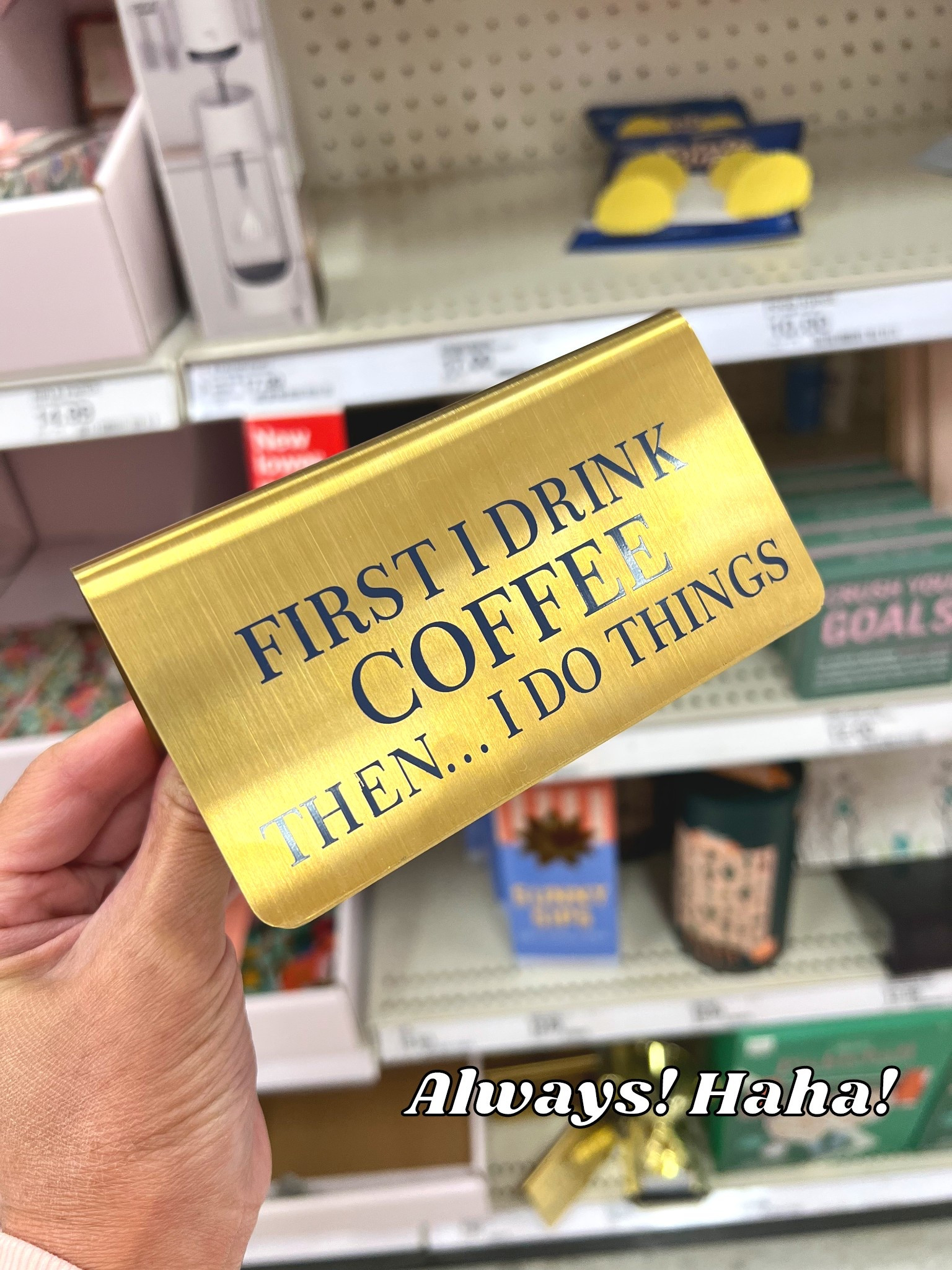 Desktop Plaque  Gold Titanium Freestanding Desk Sign, Office Accessories #target #officedecor #giftsforcoworkers 

#LTKGiftGuide #LTKHoliday #LTKHome