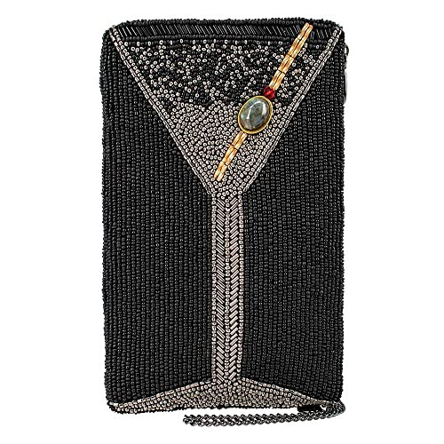 Mary Frances Make It Dirty Beaded Crossbody Cell Phone Bag Clutch Martini-Themed Evening Purse, Multicolor | Amazon (US)