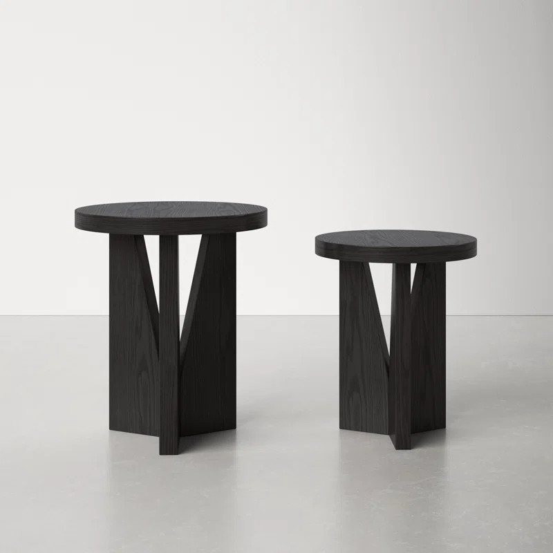 Bodiam Pedestal Nesting Tables | Wayfair North America