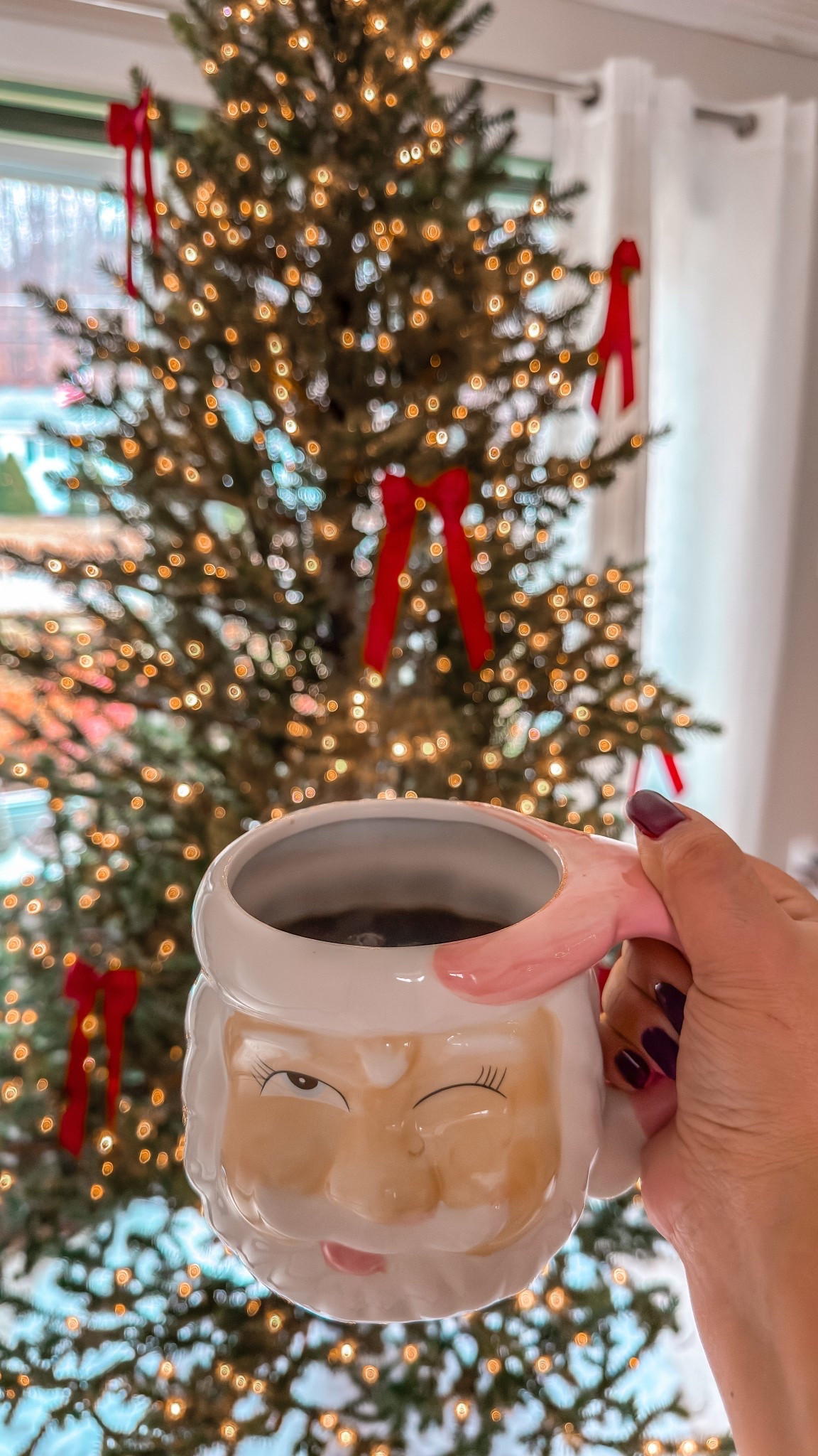 Morning coffee in my favorite Christmas mug 

#LTKHoliday #LTKmorningroutine #LTKmomlife