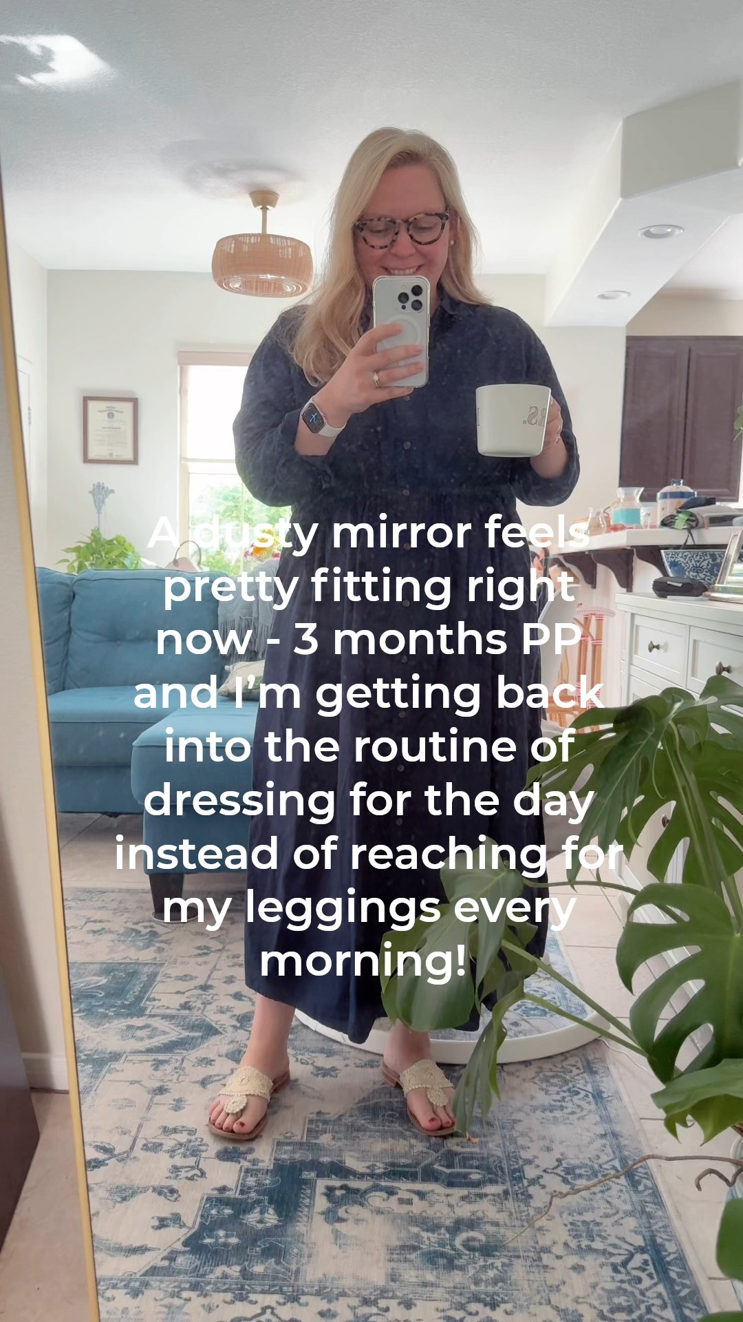 A dusty mirror feels pretty fitting right now - 3 months PP and I’m getting back into the routine of dressing for the day instead of reaching for my leggings every morning! 

Follow along as I bring my classic style to postpartum outfits and first time mom life  

#LTKFindsUnder100 #LTKFamily #LTKStyleTip