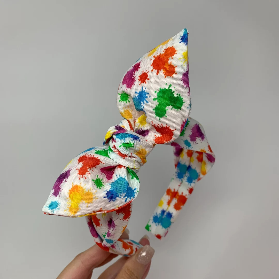 World of Color Bow Headband Epcot Bow Band Theme Park Bowband - Etsy | Etsy (US)