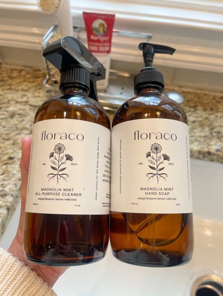 I love these CLEAN products for my home!  Shown here are the cleaning spray and the hand wash- looks great in my kitchen and on all my bathroom sinks too. The Floraco products are always: Phthalate Free, Toxin Free, Mutagen Free, Vegan, Cruelty Free + Carcinogen Free.
Use code CLARKE10 at checkout to save 10% on all Floraco products. 🪴🌱

#LTKfamily #LTKhome #LTKGiftGuide