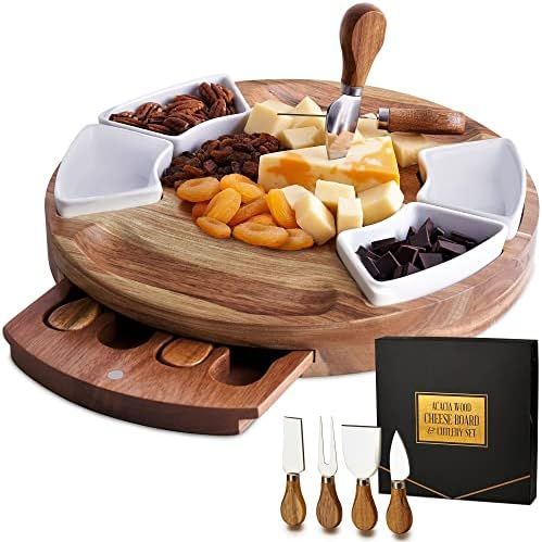 Premium Charcuterie Cutting Board Set - Cheese Board Set and Serving Platter - 13 inch Meat/Chees... | Amazon (US)