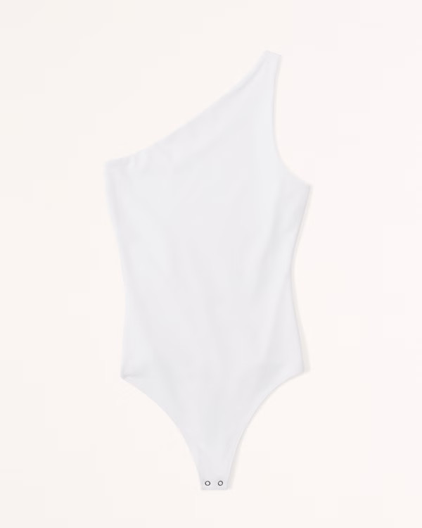 Double-Layered Seamless Fabric One-Shoulder Bodysuit | Abercrombie & Fitch (US)