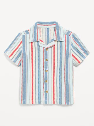 Textured Striped Shirt for Toddler Boys | Old Navy (US)