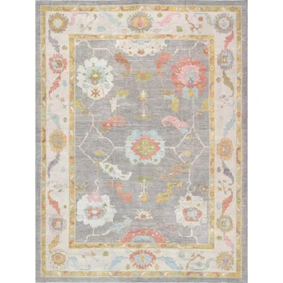 Canvello Oushak Hand-Knotted Wool Area Rug- 8'10" X 12' | Wayfair North America