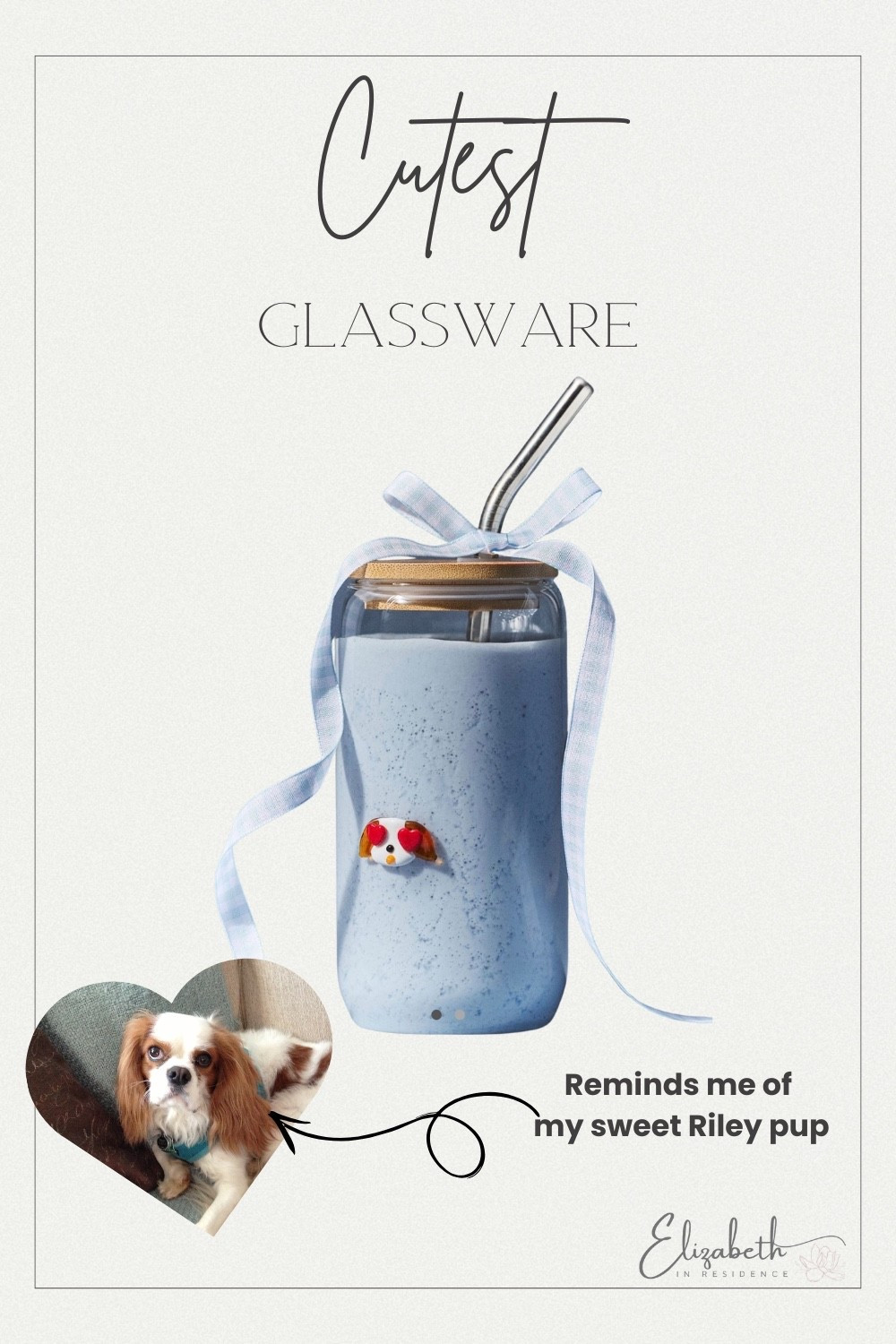 How cute is this glass straw cup? The little heart eyed dog reminds me of my Riley pup. This would be so cute for Valentine's Day with a coffee gift card and a few chocolates inside. 

#LTKHome #LTKValentine