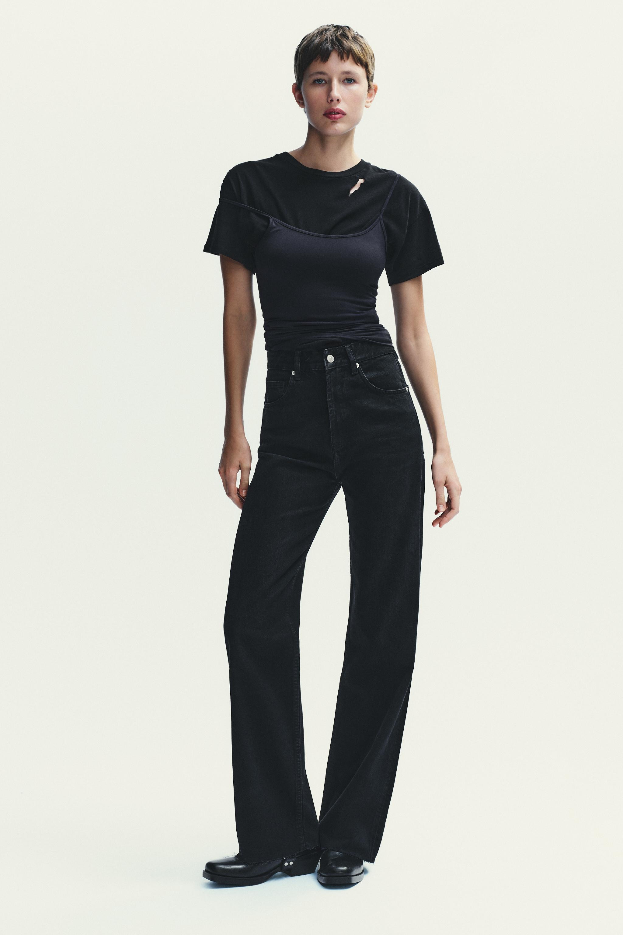 TRF HIGH RISE WIDE LEG JEANS | Zara US