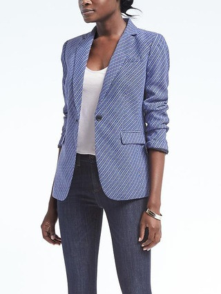Long and Lean-Fit Print Blazer | Banana Republic US