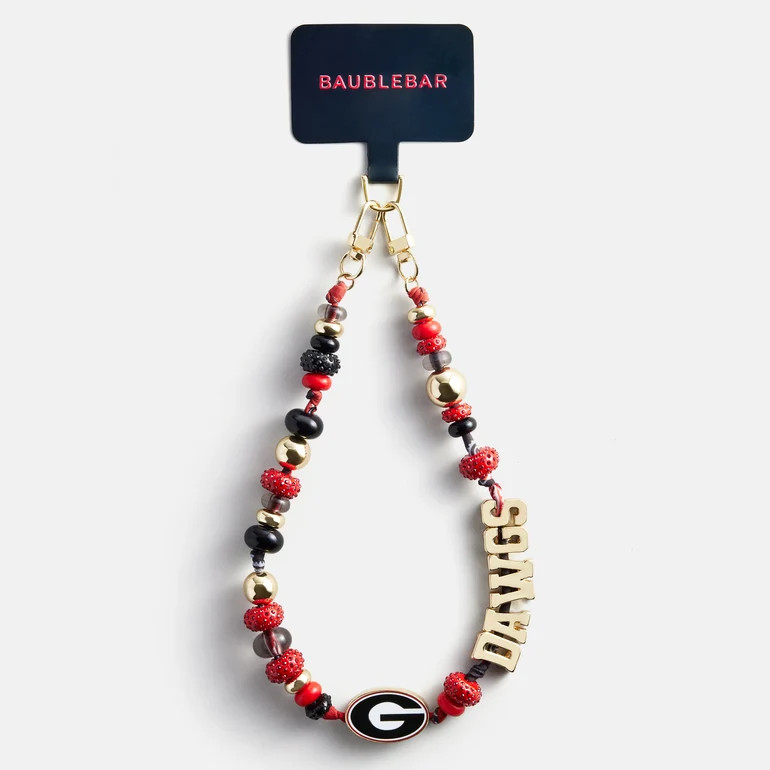 University of Georgia Beaded Bandana Phone Charm - University of Georg | BaubleBar