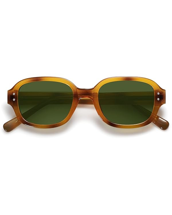 SOJOS Rectangle Sunglasses for Women Vintage Trendy Outdoor Travel Sun Glasses Square Frame SJ221... | Amazon (US)