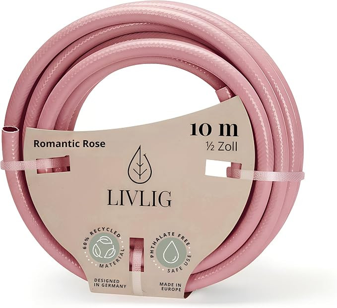 Livlig53 LIVLIG Gartenschlauch 10m, Flexibler Premium Wasserschlauch aus 60 Prozent Recyclingmate... | Amazon (DE)