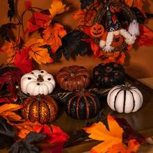 pcspcspcs Artificial Pumpkin Frosting Feel Foam Artificial Plant Made Of Materials Simple Halloween Style Daily Used For Home Decoration Crafts Compu | SHEIN