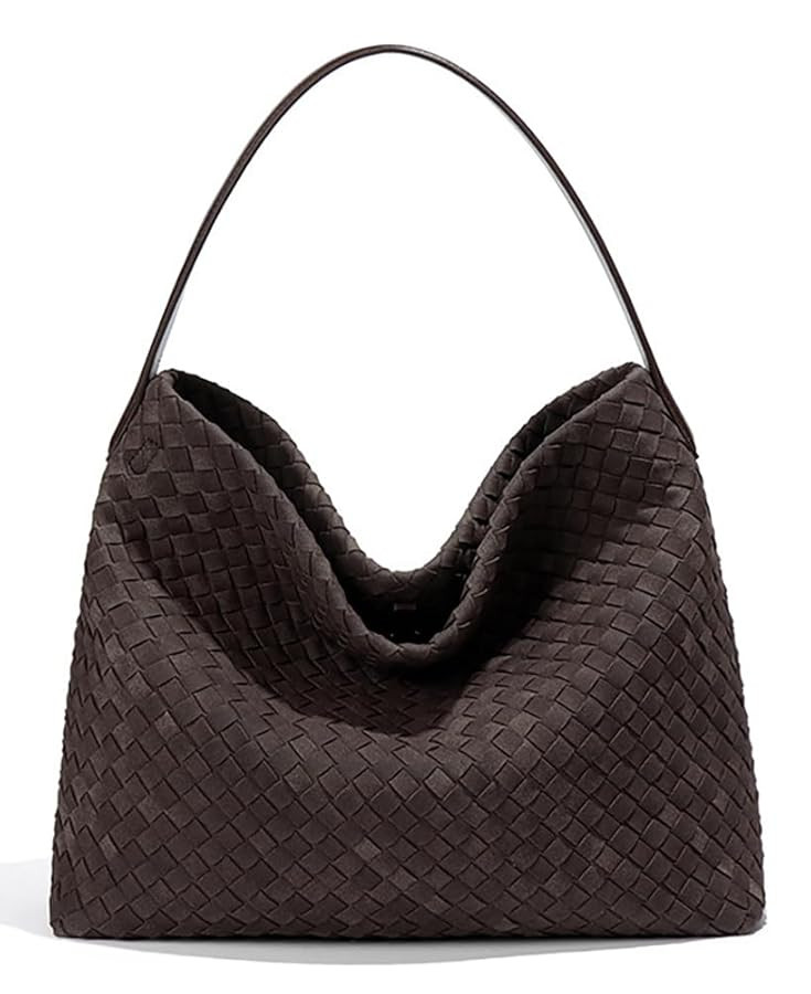 Slouchy Suede Woven Hobo Bags Women Trendy Suede Purse Crossbody Crescent Shoulder Satchel Bag To... | Amazon (US)