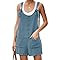 Yeokou Women's Casual Summer Cotton Linen Rompers Overalls Jumpsuit Shorts | Amazon (US)