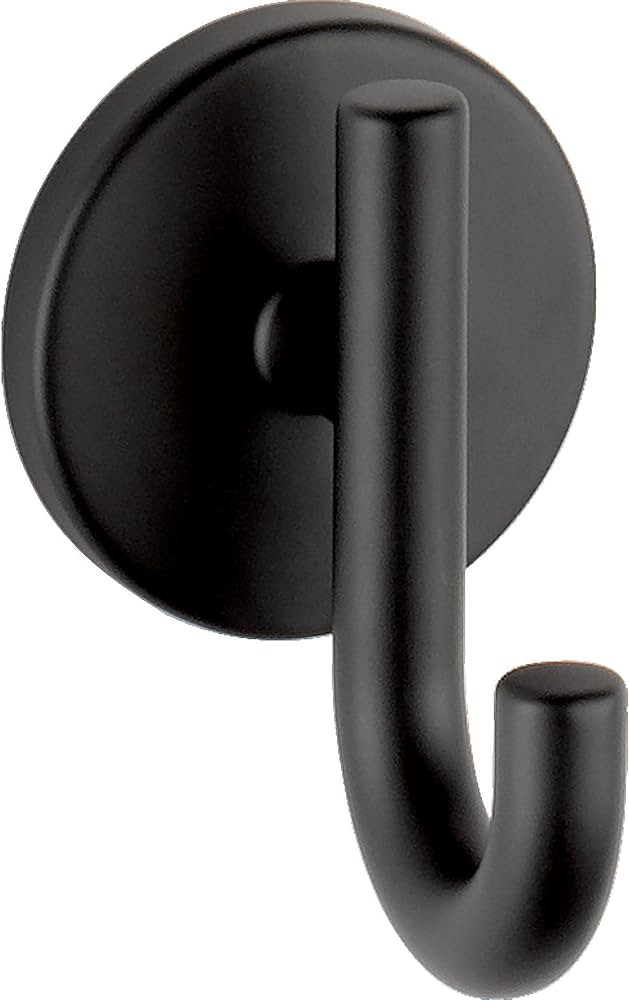 Delta Faucet 75935-BL Trinsic Robe Hook, Matte Black | Amazon (US)