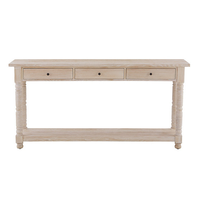 Arlen Console Entry Table 3 Drawer with Bottom Shelf | Ballard Designs, Inc.