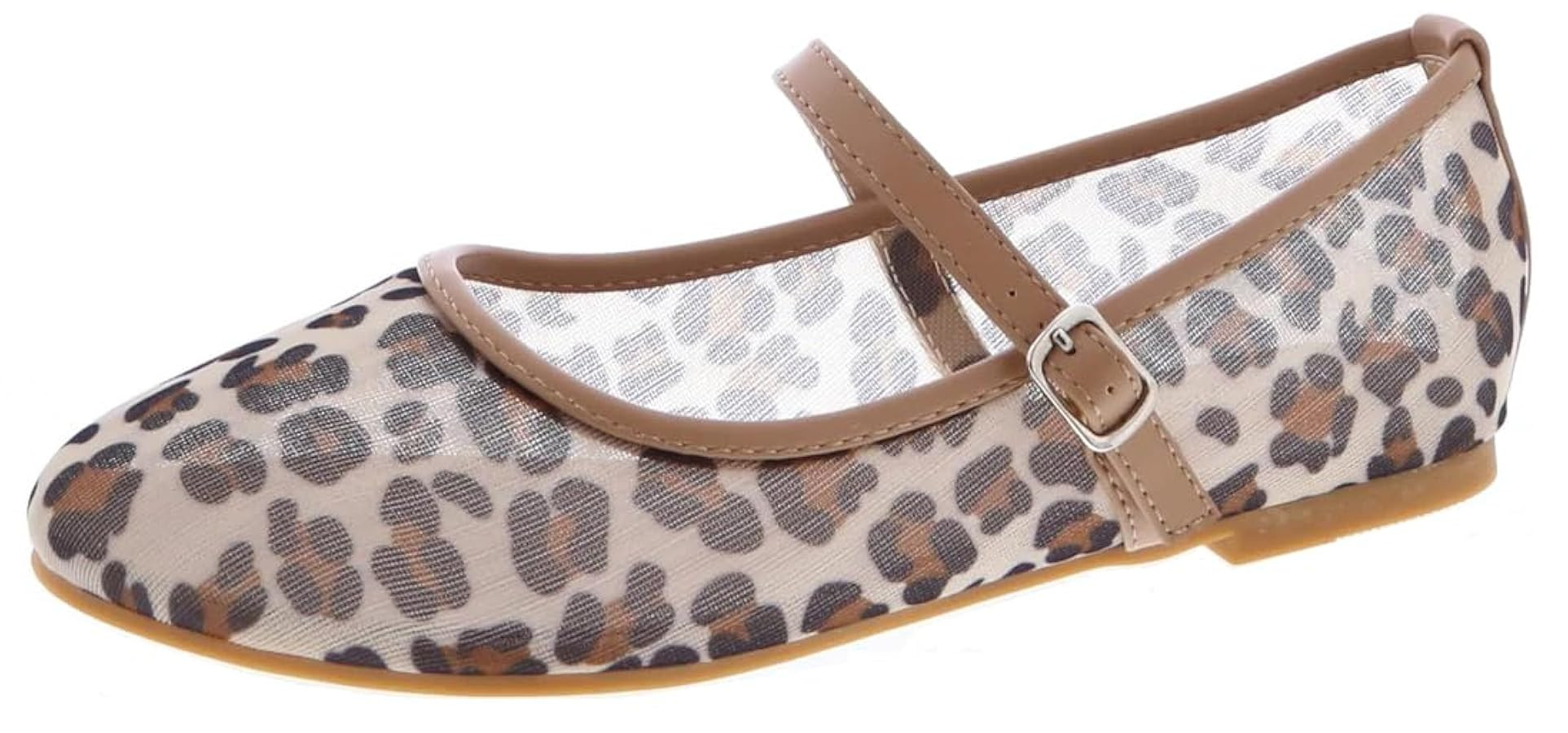 TruFox Women's Mesh Ballet Flats Buckle Strap Comfortable Ballerina Shoes Flats | Amazon (US)