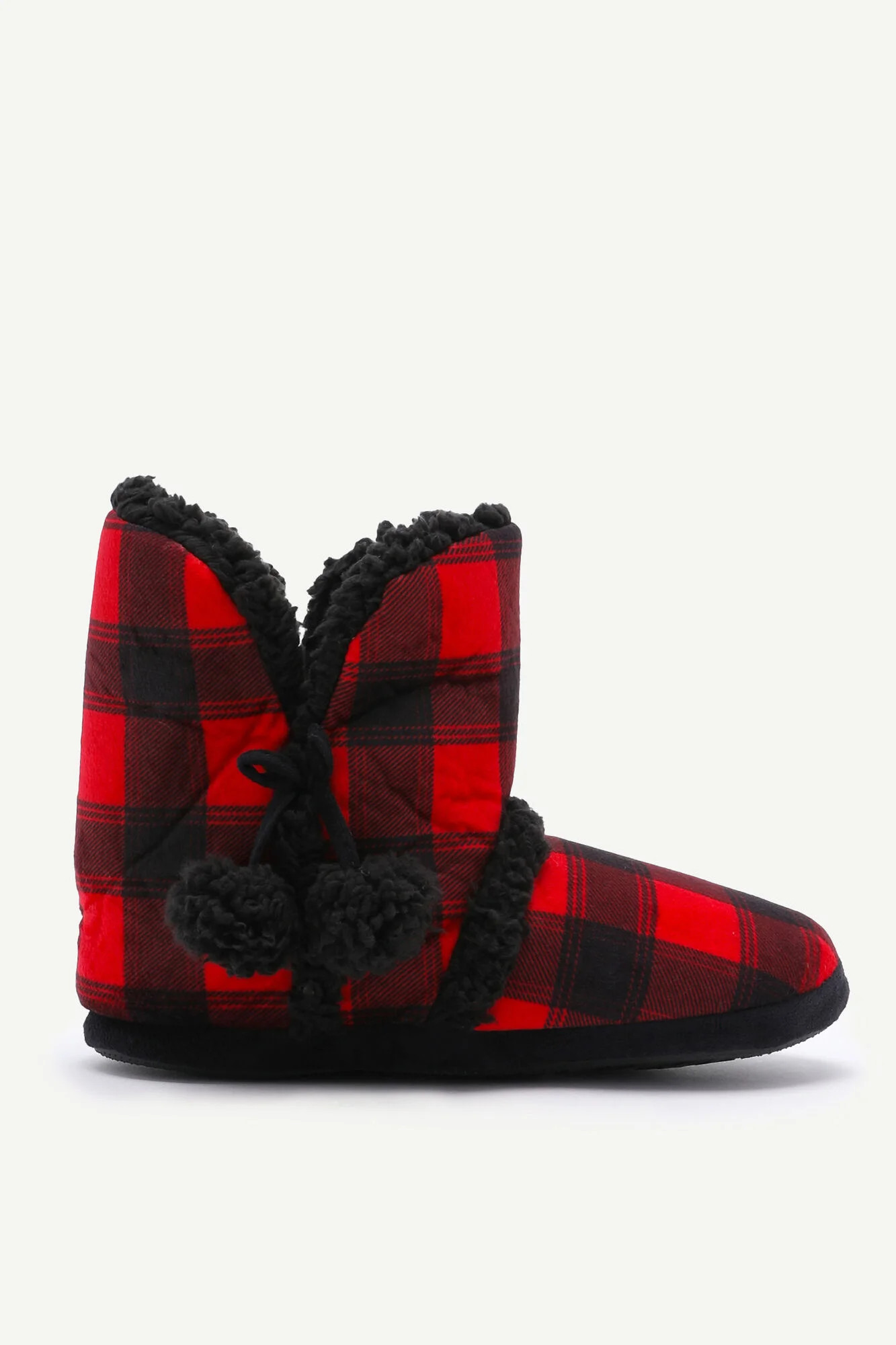 Buffalo Plaid Bootie Slippers | Ardene