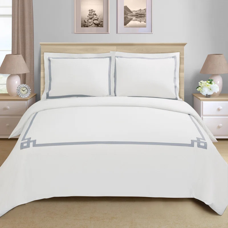 Kersey 100% Cotton Sateen Duvet Cover Set | Wayfair North America