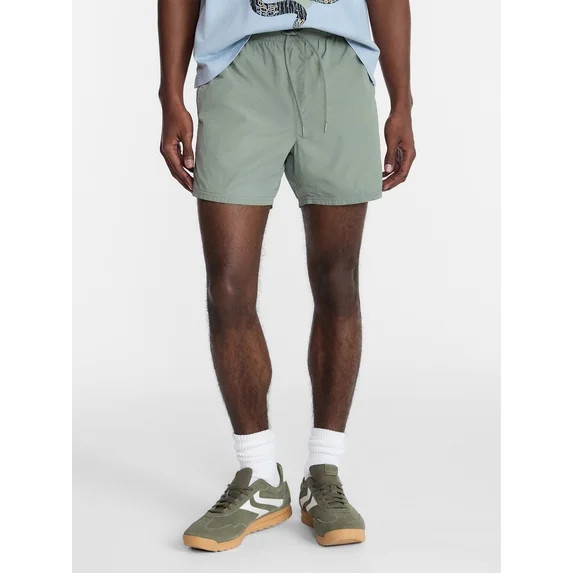 No Boundaries Nylon Track Shorts, 6" Inseam, Men's XS-5XL | Walmart (US)