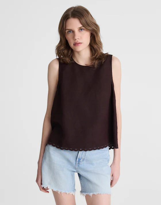 Shell Top in 100% Linen | Madewell