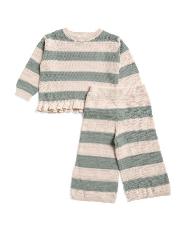 Toddler Girls Chenille Sweater Set | Marshalls