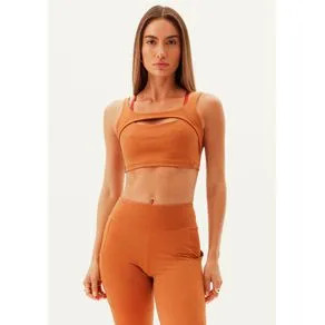 Top Sport Cropped De Alça Marrom GG | OffPremium (BR)