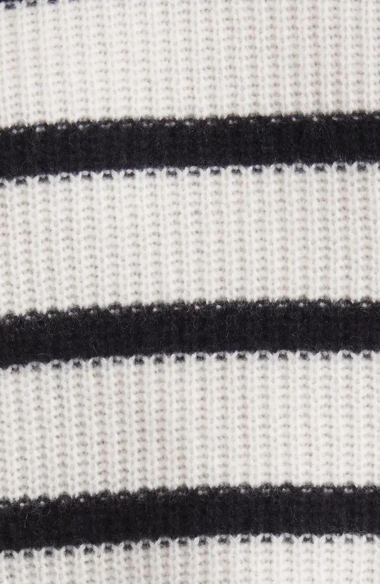 Stripe Cashmere Mock Neck Sweater | Nordstrom