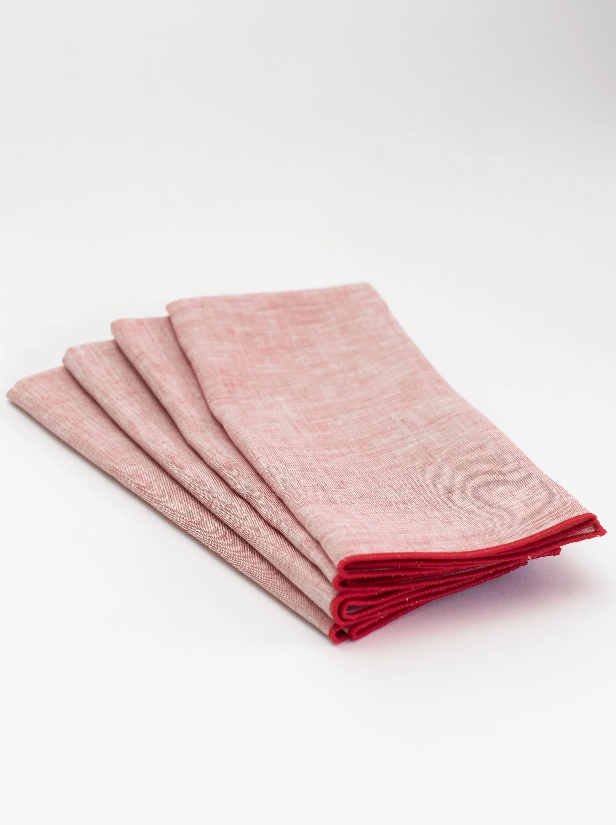 Waller Red Chambray Napkin Set | Proper Table Co.