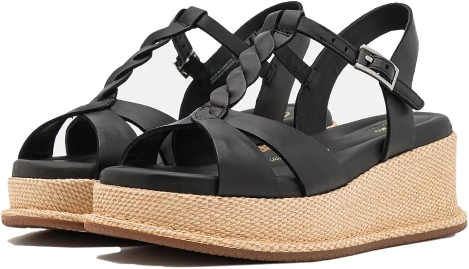 Clarks Women's Kimmei Twist Sandal Black 8 | Amazon (US)