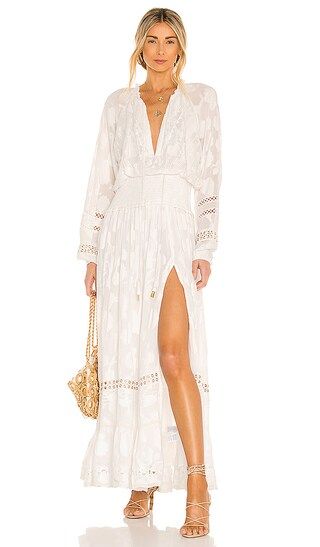Veda Maxi Dress in Off White | Revolve Clothing (Global)