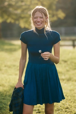 The Thea Short Sleeve Twofer Mini Dress | Anthropologie (US)