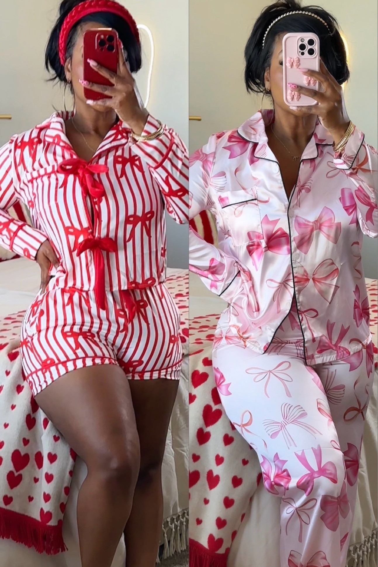 Galentines Day Pajama Finds🎀

🎀I’m wearing a size Medium in all the pajamas, but sis, for the first set, if you have thick thighs like myself , 
🗣️ SIZE UP for comfortability 😩😘.


#LTKSeasonal #LTKFindsUnder50 #LTKParties