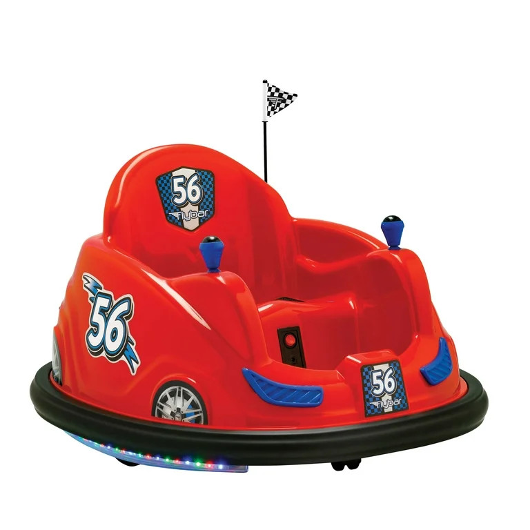 Flybar 6 Volt Battery Powered Bumper Car RED with LED Lights; Battery and Charger Included (2021 ... | Walmart (US)
