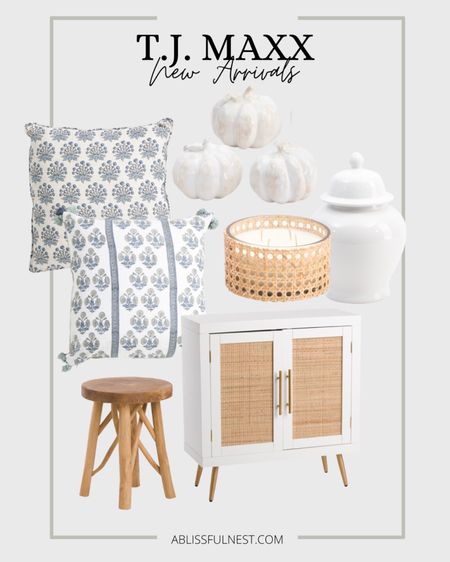 New from TJ MAXX! 

Coastal decor, coastal pillow, cane furniture, white cabinet, nightstand, ginger jar, stool, Serena and Lily dupe 

#LTKhome #LTKstyletip #LTKSeasonal