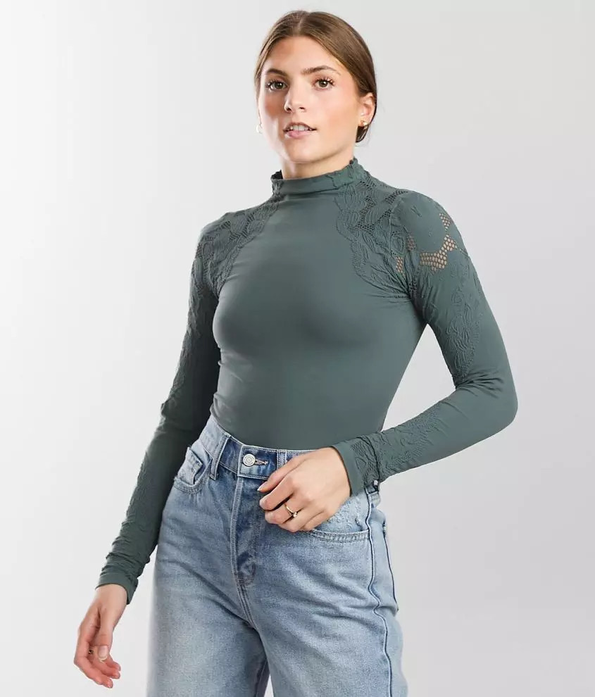 Mock Neck Top | Buckle