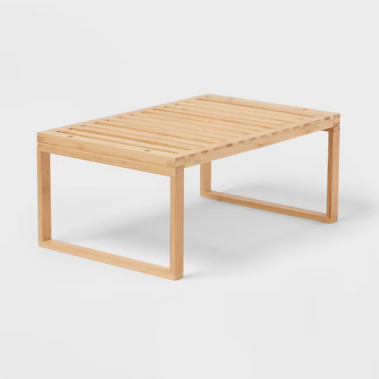 Bamboo Stackable Helper Shelf Brown - Brightroom™ | Target