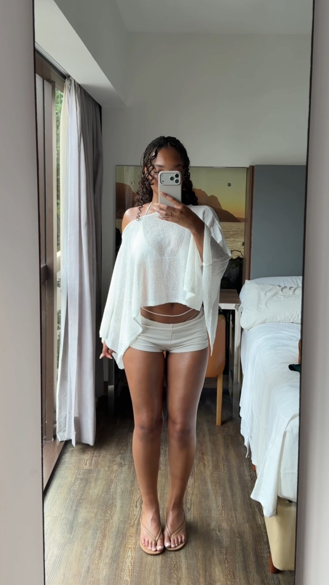 Sunset vacation outfit, Top Whitefox: Sunset Silhouette Knit Poncho Top White 

#LTKstyletip #LTKtravel #LTKspring