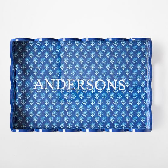 Scalloped Lacquer Serving Tray | Mark and Graham